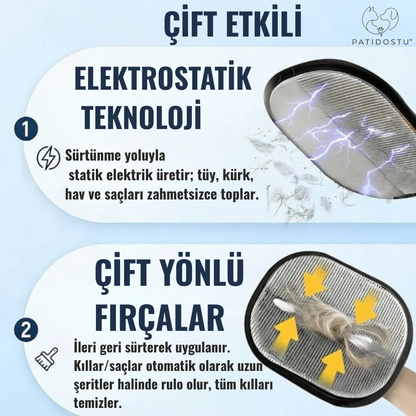 PatiDostu™ Pratik Tüy Toplama Eldiveni